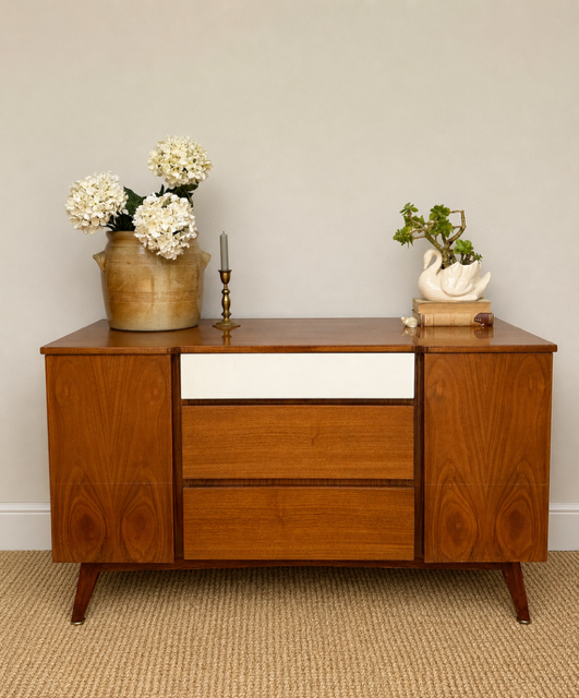 Vintage Meredew Mid Century Side Board | Compact Drinks Cabinet | Media Console