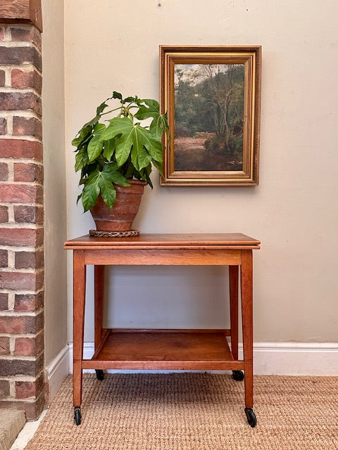 Vintage Mid Century Games Table, Teak Side, Puzzle, Cards Table, Drinks Trolley, Bar, Made By Eastcraft Of Scotland, Living Room Furniture