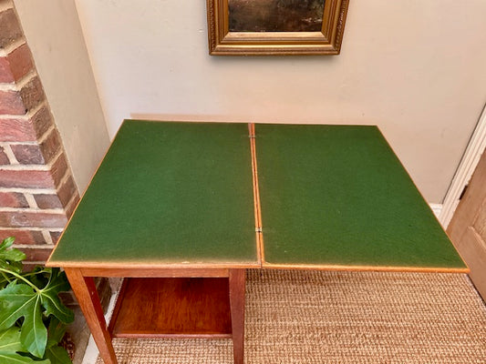 Vintage Mid Century Games Table, Teak Side, Puzzle, Cards Table, Drinks Trolley, Bar, Made By Eastcraft Of Scotland, Living Room Furniture