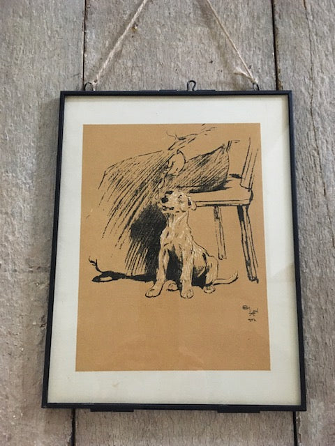 Vintage Dog Print, Terrier 'Cupboard Love' Art, Cecil Aldin Animal Illustration, Pet, Dog Lover Prints, Gift, Book Print, Framed Wall Art, Vintage Art, Gallery Wall