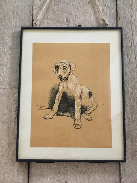 Vintage Dog Print, Terrier 'What Me?' Art, Cecil Aldin Animal Illustration, Pet, Dog Lover Prints, Gift, Book Print, Framed Wall Art, Vintage Art, Gallery Wall