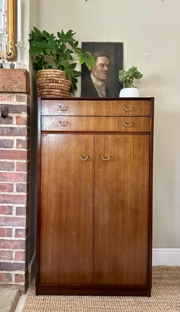 Vintage Mid Century Gentleman's Wardrobe, G-Plan, Tall Boy Cabinet, Wooden Armoire, Hallway Storage, Small Childs Wardrobe, Bedroom Decor