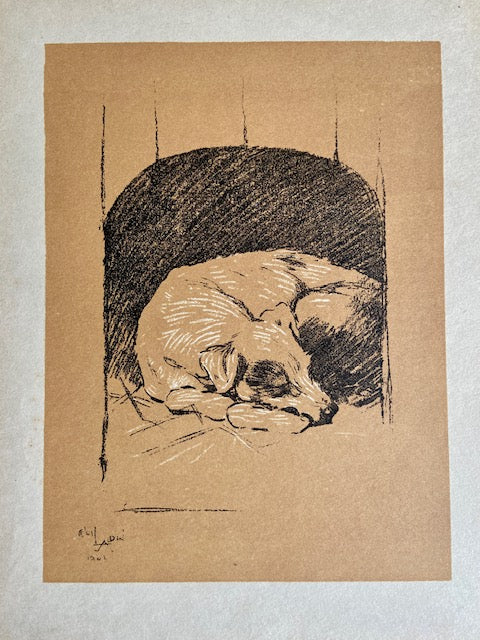 Vintage Dog Print, Terrier 'Let Seeping Dogs Lie' Art, Cecil Aldin Animal Illustration, Pet, Dog Lover Prints, Gift, Book Print, Framed Wall Art, Vintage Art, Gallery Wall