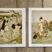 Vintage Japanese Print, Japanese Art, Oriental Illustrations, Geisha Print, Original Double Sided Book Print, Japanese Wall Art Vintage Japanese Print, Japanese Art, Oriental Illustrations, Geisha Print, Original Double Sided Book Print, Japanese Wall Art