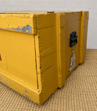 Vintage P&O Steamer Trunk | Original Metal Liner | Coffee Table | Storage Chest