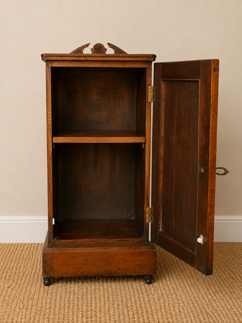 Antique Bedside Cabinet | Sofa End Table | Hall Cabinet | Small Cupboard