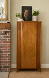 Mid Century Lebus Oak Gentleman's Wardrobe | Compact Single Wardrobe | Compact Oak Bedroom Storage