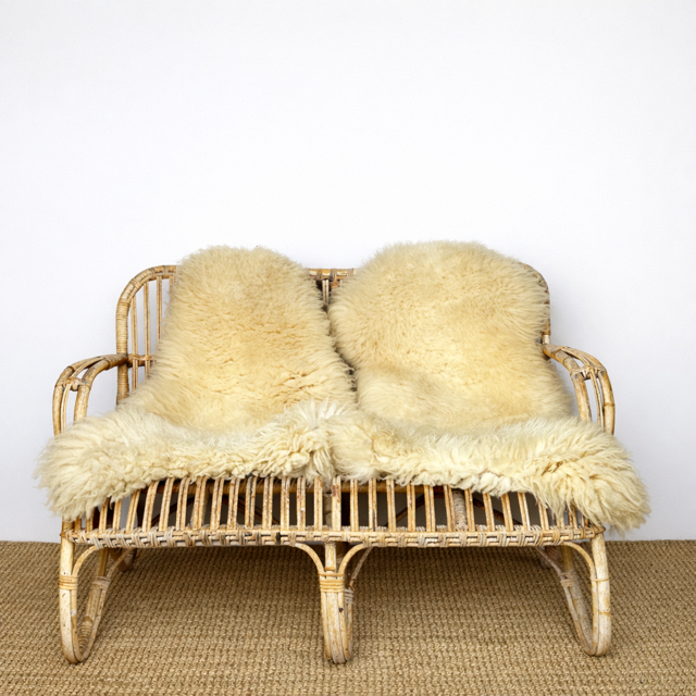 Mid Century Bamboo, Rattan, Two Seater Sofa, Boho Decor, Wicker Garden Furniture, Living Room, Reading Nook, Bedroom, Conservatory Furniture