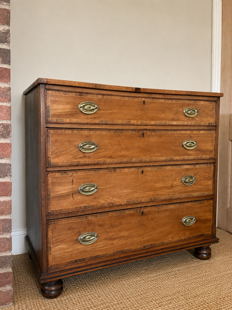 Antique Chest Of Drawers | Four Drawers | English Country Storage Chest