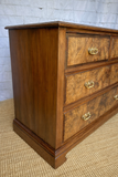 Antique Georgian Burr Walnut Chest Of Drawers | Walnut Chest | English Country Furniture