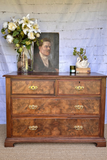 Antique Georgian Burr Walnut Chest Of Drawers | Walnut Chest | English Country Furniture