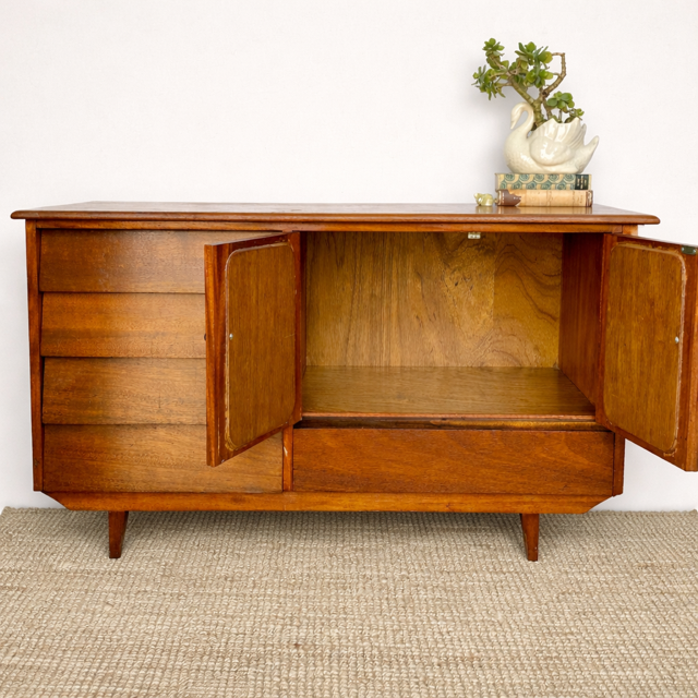 Mid Century Modern Small Sideboard, Hall Console, Cabinet, Entryway Furniture, Media Unit, Living Room Furniture, Scandi, Danish Style, Retro Decor
