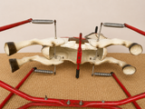 Vintage Metal Children's Rocking Horse | Mid Century Modern Nursery Toy