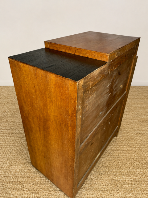 Art Deco Oak Cocktail Cabinet & Vintage Drinks Cabinet