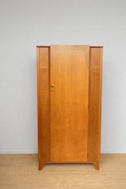 Small Mid Century Lebus Gentleman's Wardrobe, Bedroom Furniture, Children's Wardrobe, Mid Century Modern, Small Coat Closet, Hall Storage Cupboard, Retro, Scandi  Decor