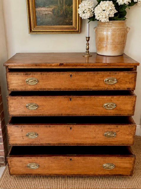 Antique Chest Of Drawers | Four Drawers | English Country Storage Chest