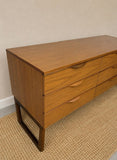 Vintage Europa Dressing Table With Mirror | Mid-Century Sideboard & Media Unit