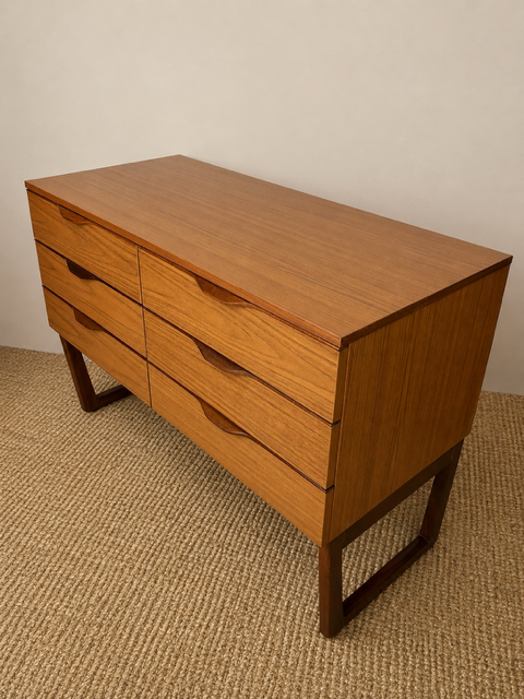 Mid Century Modern Scandinavian Style Chest Of Drawers