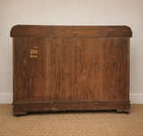 Early Victorian Flame Mahogany Chest of Drawers | Antique Mahogany Chest | English Country Furniture