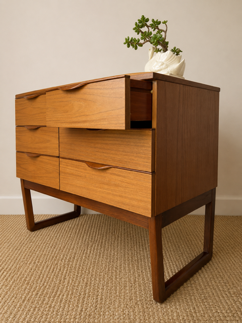Mid Century Modern Scandinavian Style Chest Of Drawers