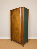 Mid Century Lebus Oak Gentleman's Wardrobe | Compact Single Wardrobe | Compact Oak Bedroom Storage