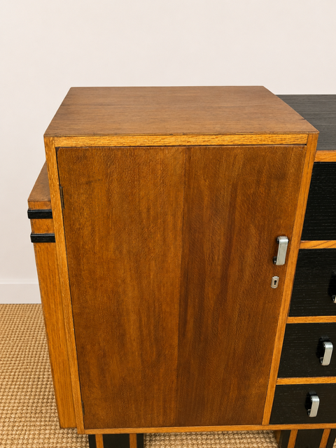 Art Deco Oak Cocktail Cabinet & Vintage Drinks Cabinet