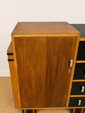 Art Deco Oak Cocktail Cabinet & Vintage Drinks Cabinet