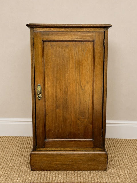 Antique Oak Bedside Cupboard | Small Oak Side Cabinet | Lamp Table | Hall Storage
