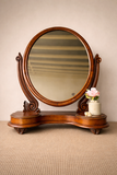 Antique Victorian Mahogany, Large Dressing Table Top Mirror, Country Hall Swing Mirror