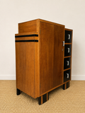 Art Deco Oak Cocktail Cabinet & Vintage Drinks Cabinet