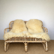 Mid Century Bamboo, Rattan, Two Seater Sofa, Boho Decor, Wicker Garden Furniture, Living Room, Reading Nook, Bedroom, Conservatory Furniture
