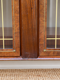 Vintage Mid Century Glazed Display | Drinks Cabinet With Gold Detailing