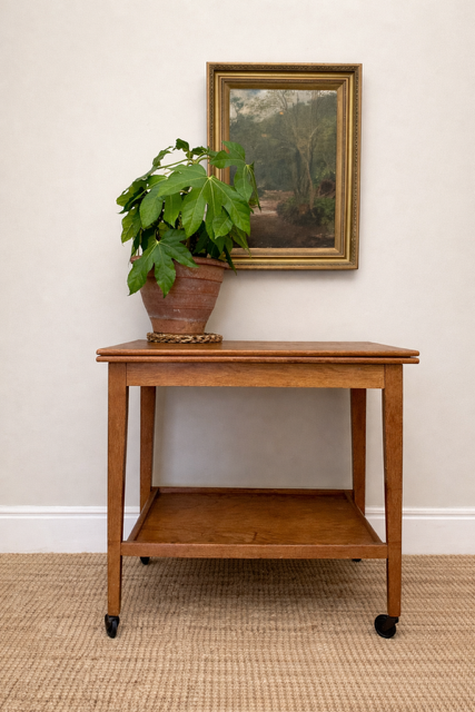 Mid Century Modern Teak Games Table By Eastcraft Of Scotland, Drinks Trolley