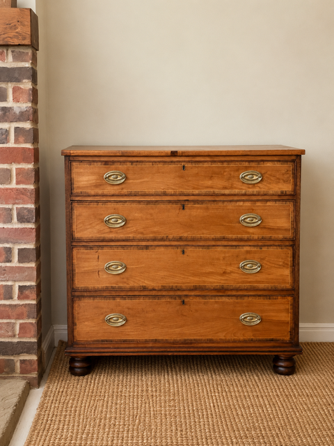 Antique Chest Of Drawers | Four Drawers | English Country Storage Chest