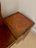 Art Deco Walnut Dressing Table with Oval Mirror