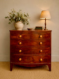 Antique Mahogany Chest Of Drawers styled in a country interior  