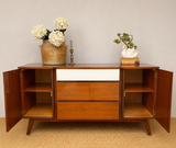 Vintage Meredew Mid Century Side Board | Compact Drinks Cabinet | Media Console
