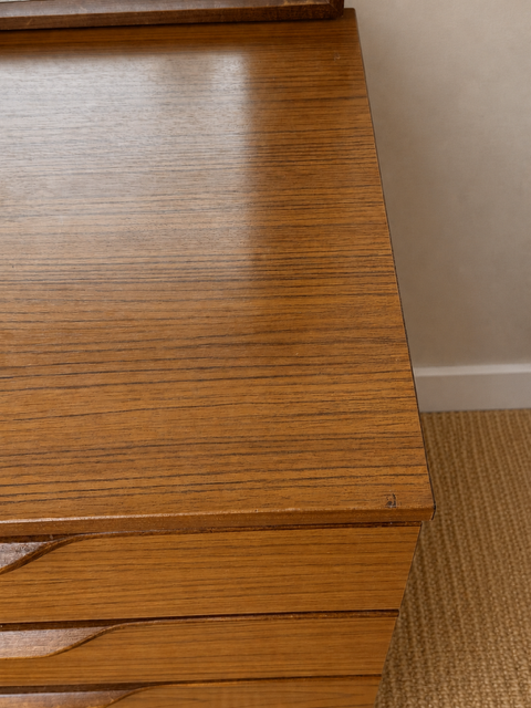 Vintage Europa Dressing Table With Mirror | Mid-Century Sideboard & Media Unit