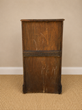 Antique Oak Bedside Cupboard | Small Oak Side Cabinet