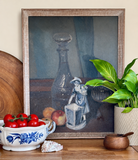 Vintage Original Still Life Oil Painting, Signed Canvas Artwork