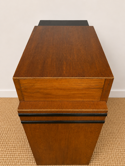 Art Deco Oak Cocktail Cabinet & Vintage Drinks Cabinet