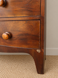 Antique Bow Front Mahogany Chest Of Drawers