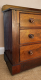 Early Victorian Flame Mahogany Chest of Drawers | Antique Mahogany Chest | English Country Furniture
