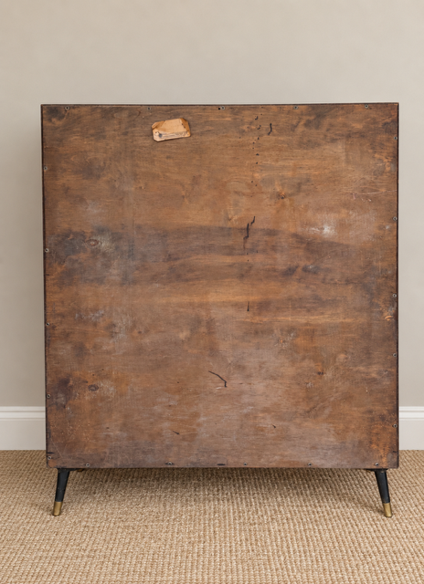 Vintage Mid Century Glazed Display | Drinks Cabinet With Gold Detailing