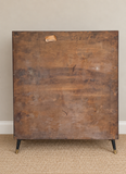 Vintage Mid Century Glazed Display | Drinks Cabinet With Gold Detailing