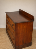 Early Victorian Flame Mahogany Chest of Drawers | Antique Mahogany Chest | English Country Furniture
