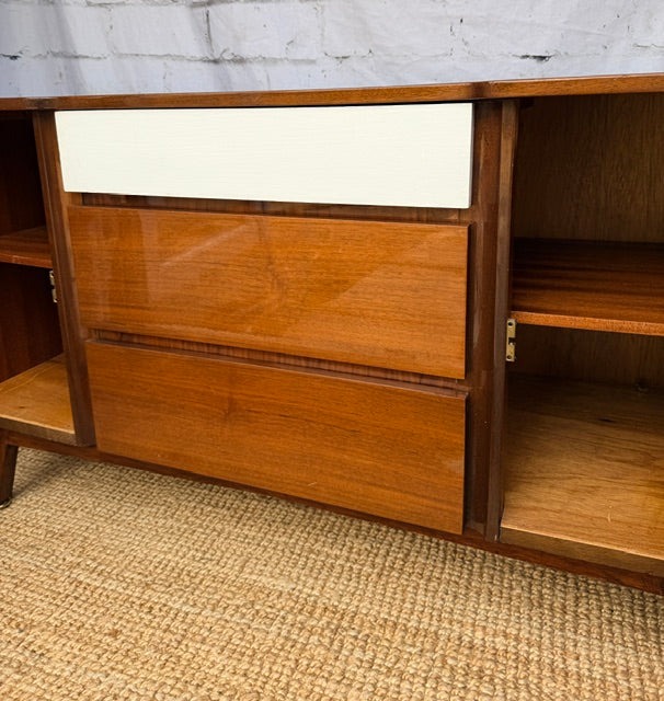 Vintage Meredew Mid Century Side Board | Compact Drinks Cabinet | Media Console