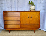 Mid Century Modern Small Sideboard, Hall Console, Cabinet, Entryway Furniture, Media Unit, Living Room Furniture, Scandi, Danish Style, Retro Decor