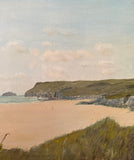 Vintage Large Original Coastal Oil Painting On Board | Seascape | Wall Art