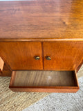 Mid Century Modern Small Sideboard, Hall Console, Cabinet, Entryway Furniture, Media Unit, Living Room Furniture, Scandi, Danish Style, Retro Decor